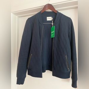 PACT Navy Blue Bomber Jacket SMALL